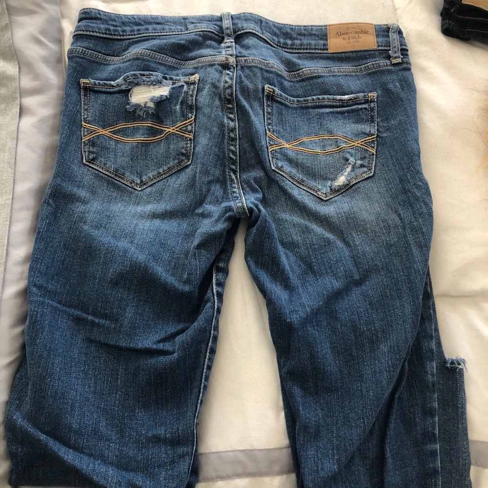 Size 4 destroyed Abercrombie and Fitch jeans